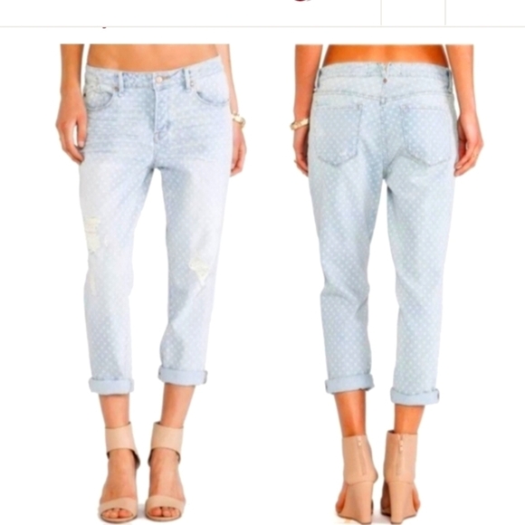 MARC JACOBS JESSIE BOYFRIEND WORKWEAR MID RISE LOOSE FIT WITH BLOCK PRINT CUTE! - Picture 2 of 14